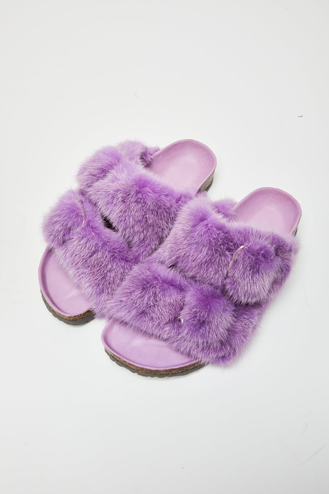 Starstruck Fur Slides in Lilac