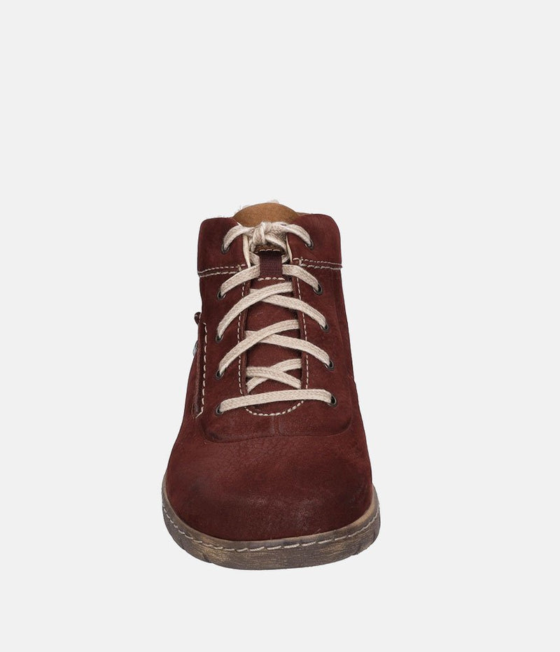 Josef Seibel Waterproof Burgundy Ankle Boots