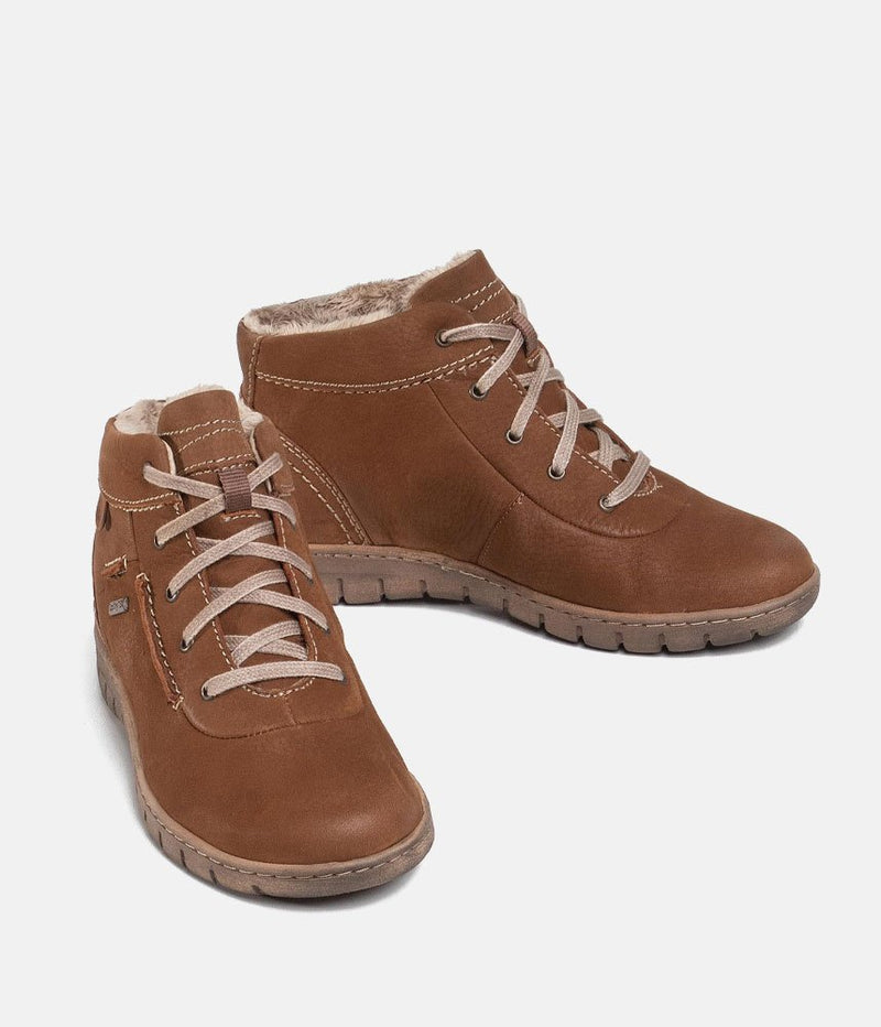 Josef Seibel Waterproof Cognac Ankle Boots