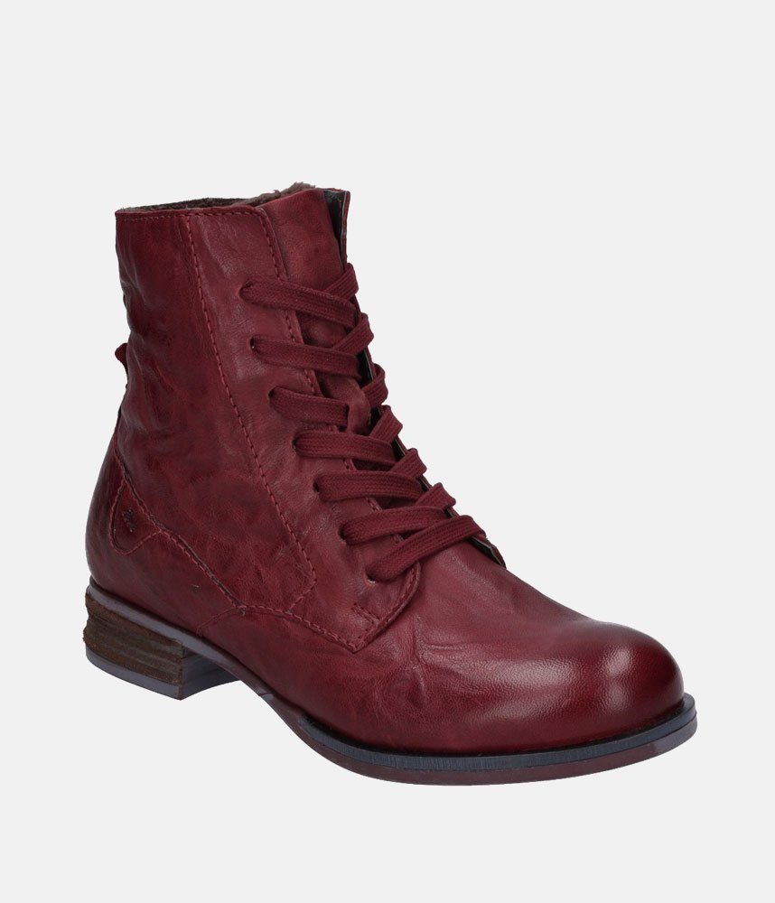 Josef Seibel Stylish Burgundy Ankle Boots