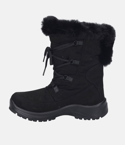 Josef Seibel Fashionable Black Waterproof Winter Boots