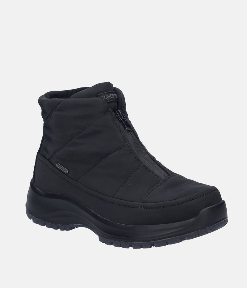 Josef Seibel Cosy Black Waterproof Ankle Boots