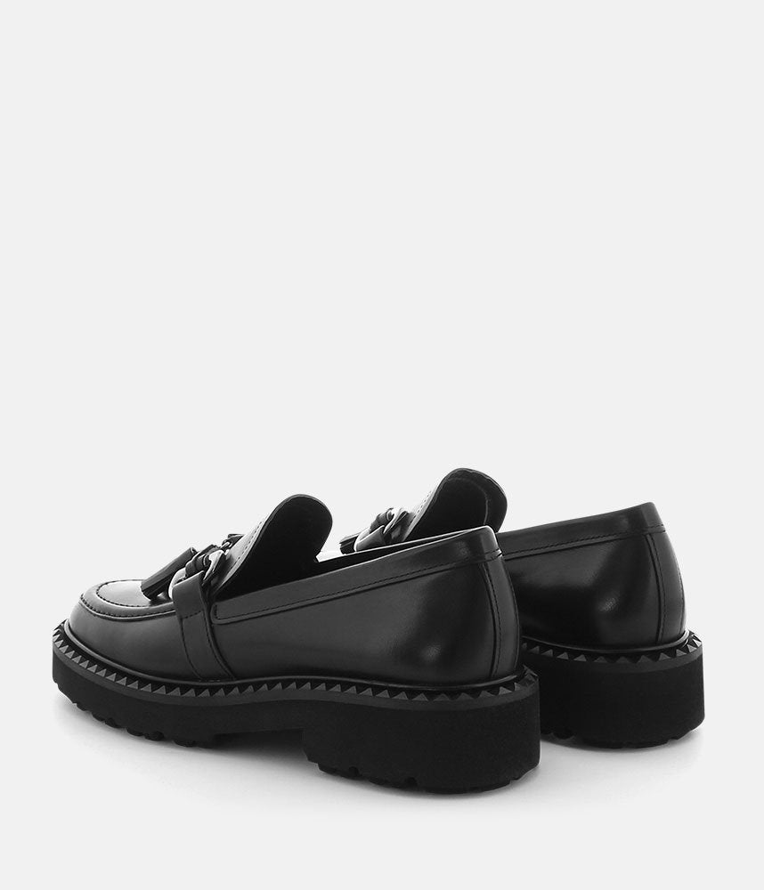 Kennel & Schmenger Premium Black Leather Loafers