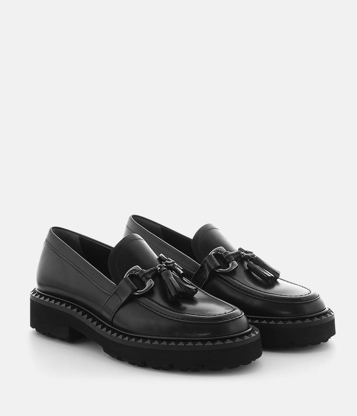 Kennel & Schmenger Premium Black Leather Loafers