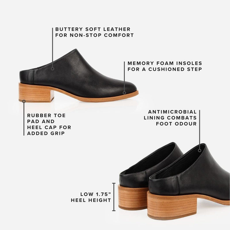 The Low Down Heeled Mule Redwood