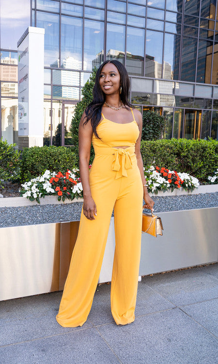 Marcella Jumpsuit - Goldenrod