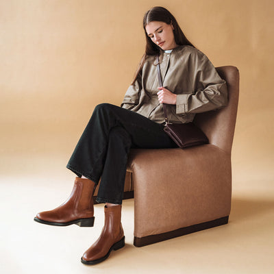 The Metro Chelsea Boot Riding Brown