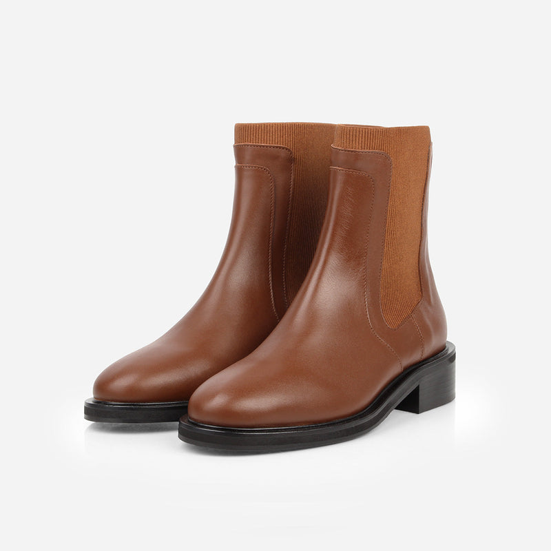 The Metro Chelsea Boot Riding Brown