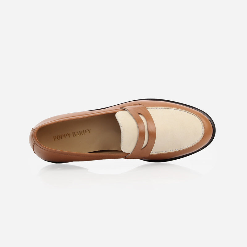 The Milan Loafer Brandy And Creme