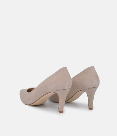 PieSanto Premium Beige Suede Heels