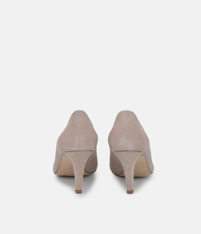 PieSanto Premium Beige Suede Heels