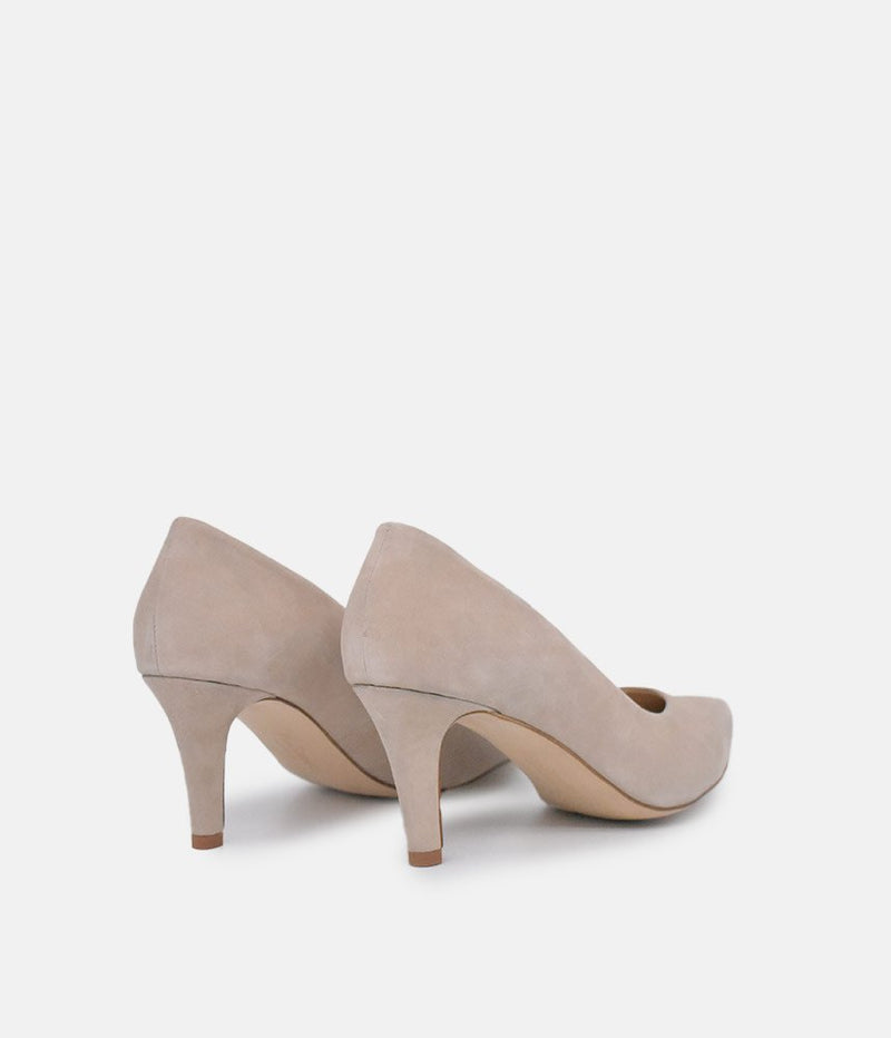 PieSanto Premium Beige Suede Heels