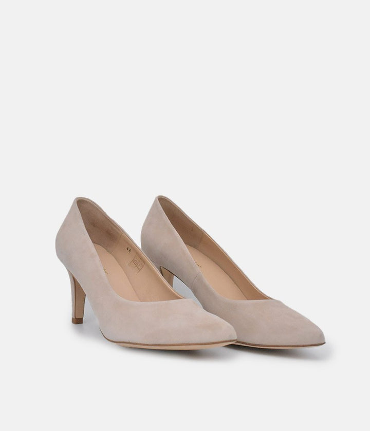 PieSanto Premium Beige Suede Heels