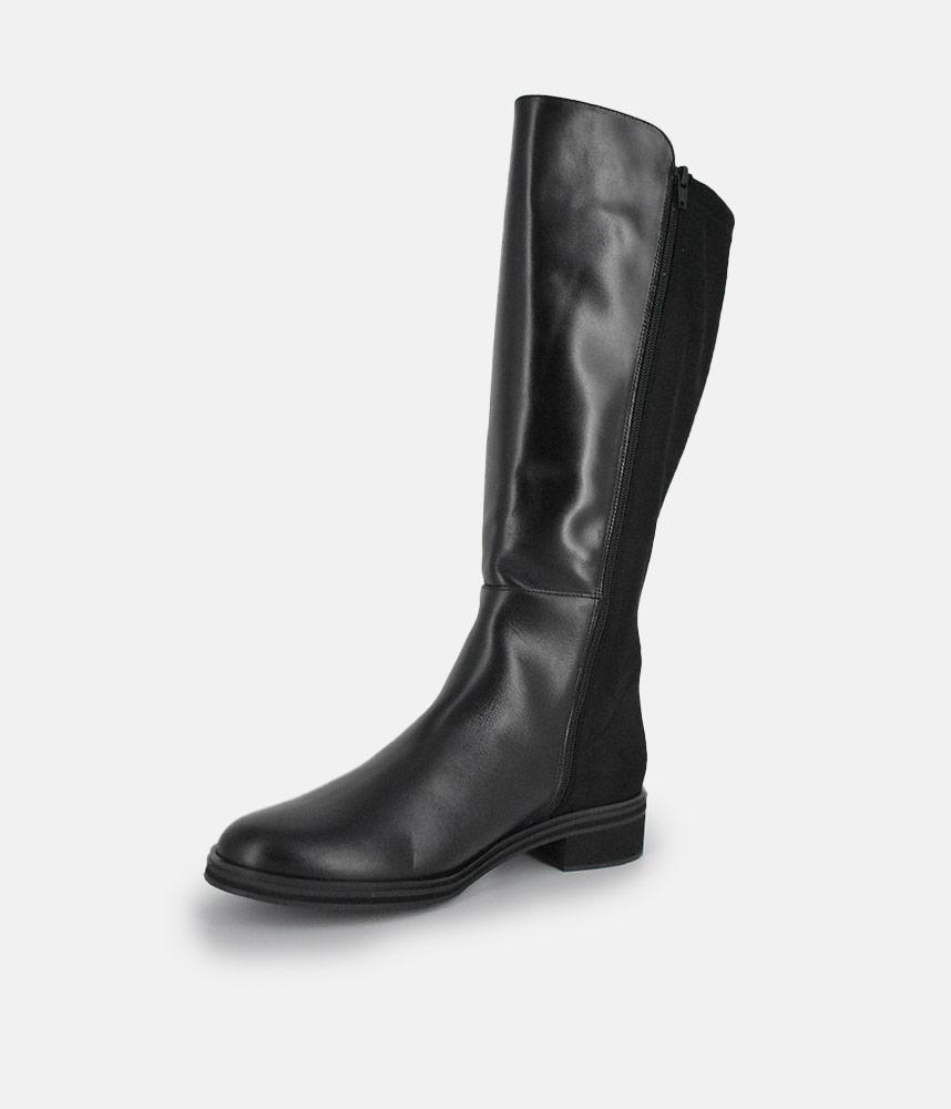 PieSanto Stylish Nappa/Seude Leather Long Boots