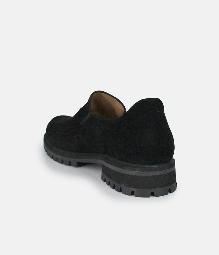 PieSanto Deluxe Black Suede Loafers