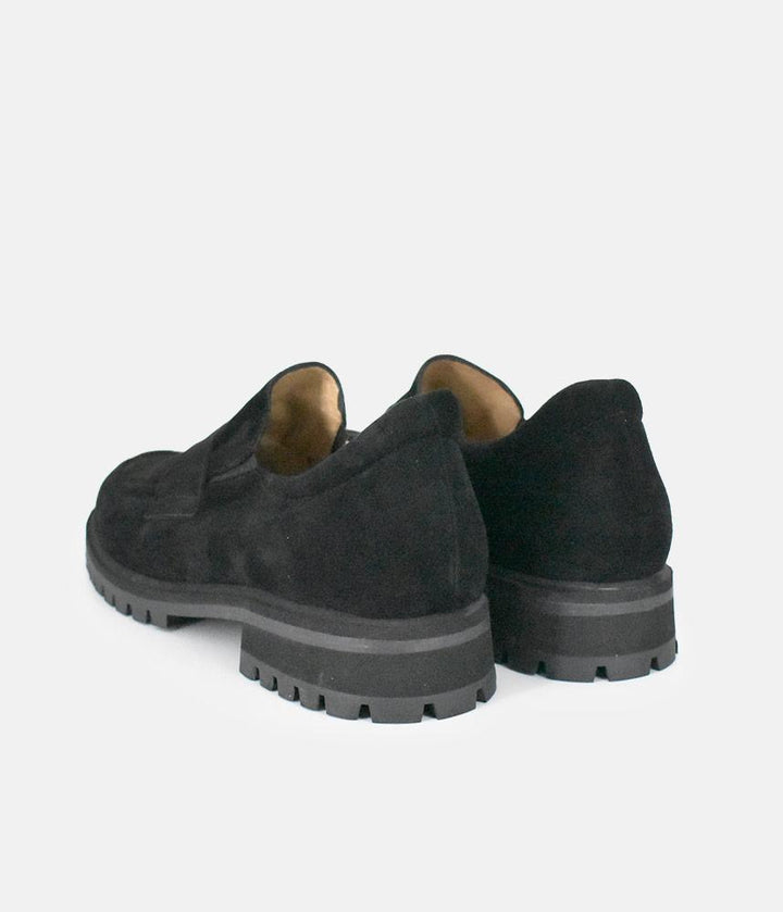 PieSanto Deluxe Black Suede Loafers