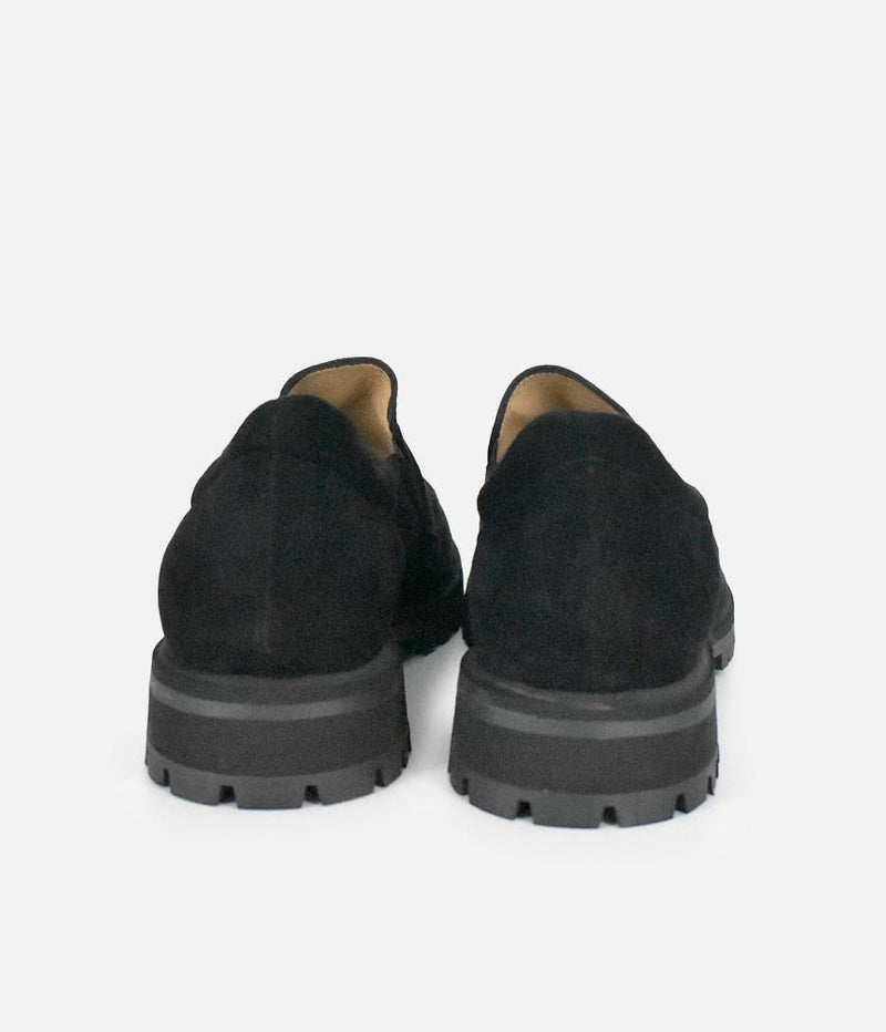 PieSanto Deluxe Black Suede Loafers