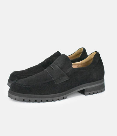 PieSanto Deluxe Black Suede Loafers