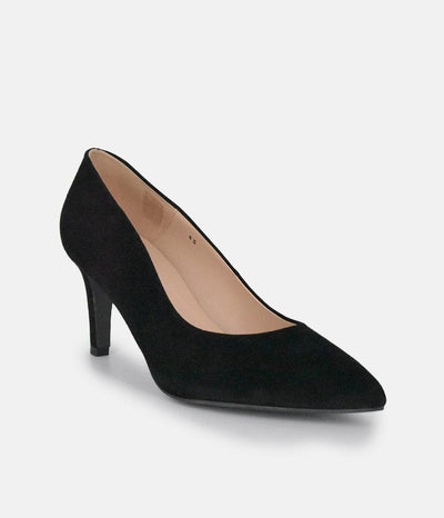 PieSanto Premium Black Suede Heels