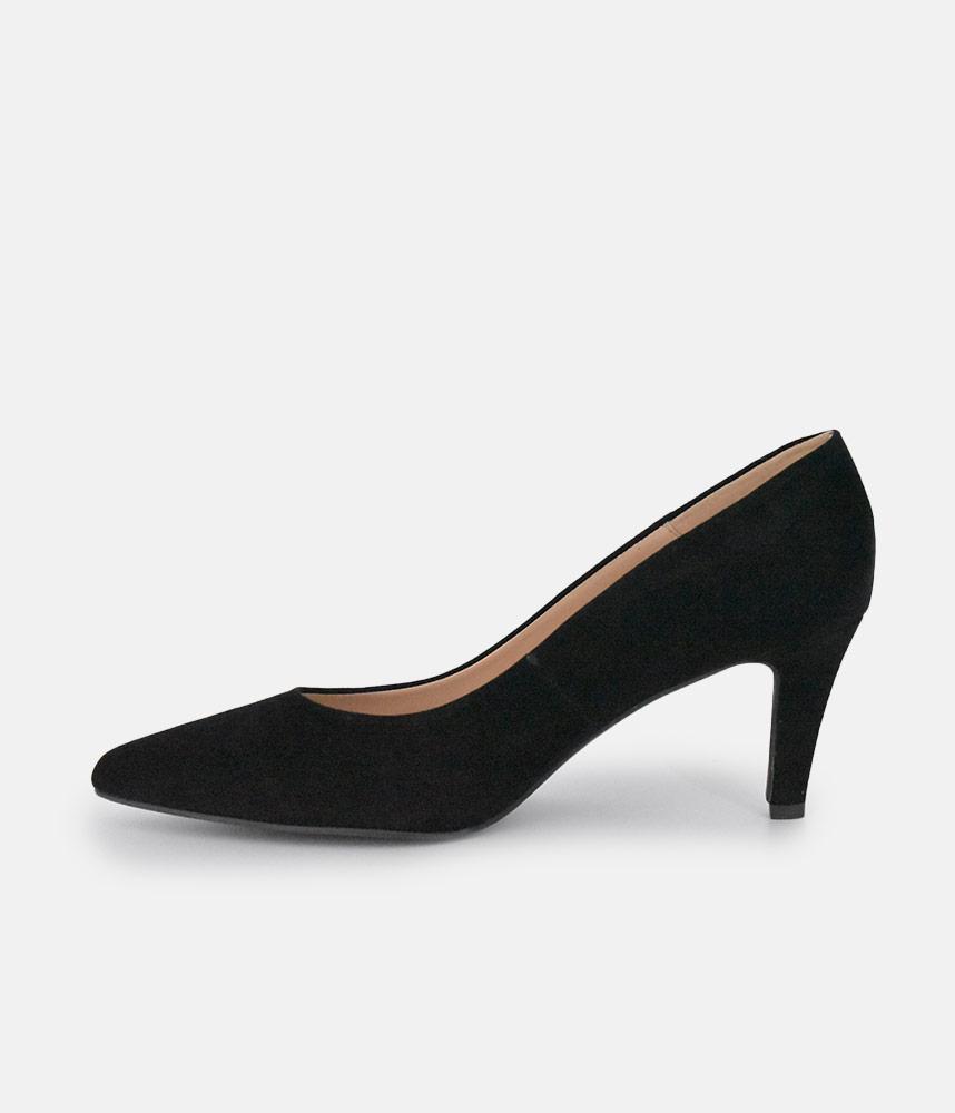 PieSanto Premium Black Suede Heels