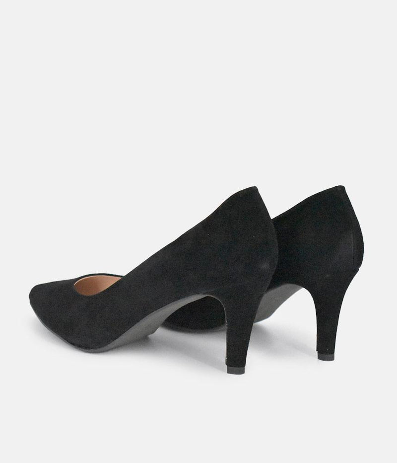 PieSanto Premium Black Suede Heels