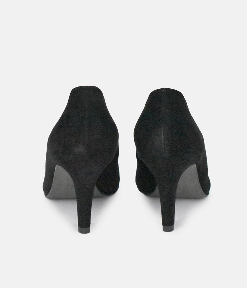 PieSanto Premium Black Suede Heels