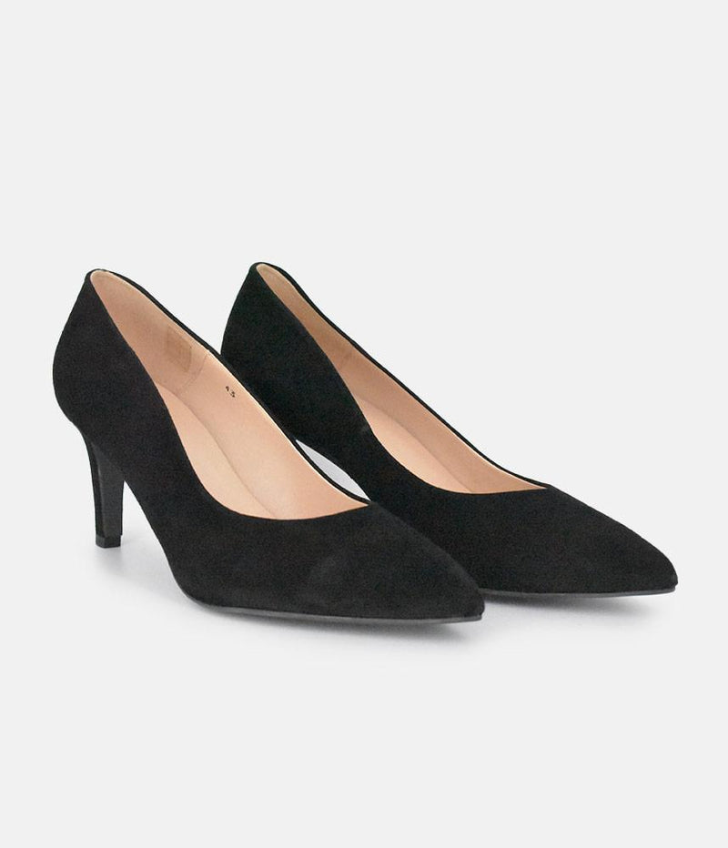 PieSanto Premium Black Suede Heels