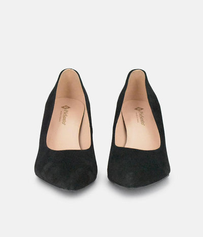 PieSanto Premium Black Suede Heels