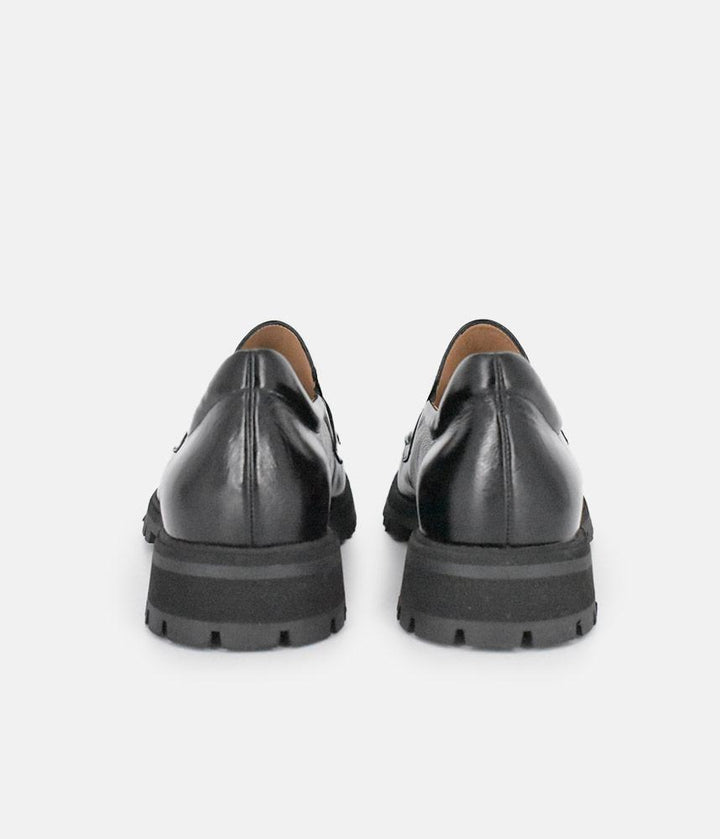 PieSanto Deluxe Black Leather Loafers