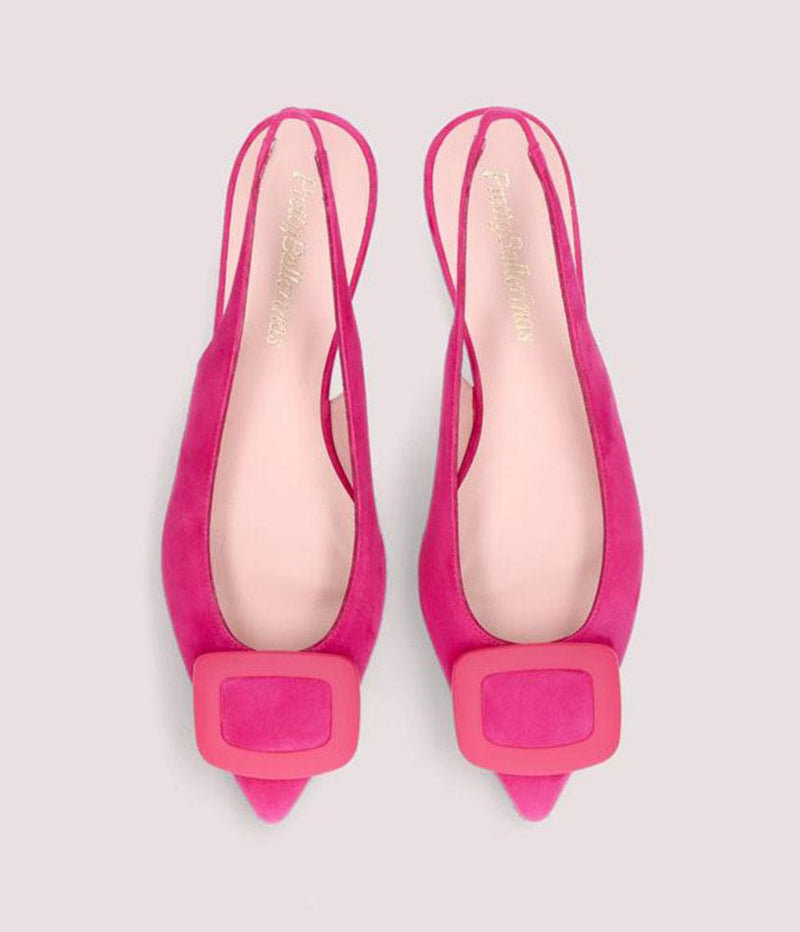 Pretty Ballerina Deluxe Pink Slingbacks