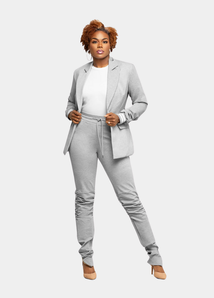 Tall Suit Jogger Pants - Grey