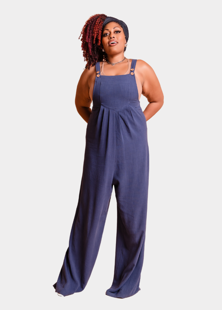 Tall Kami Overall Jumpsuit - Navy