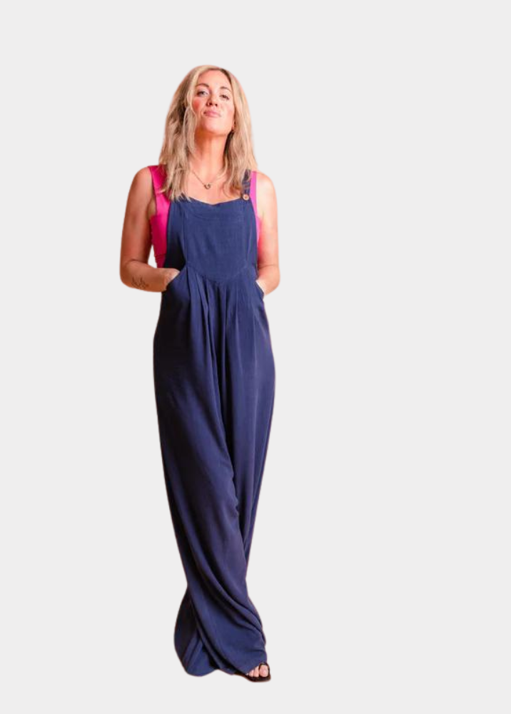 Tall Kami Overall Jumpsuit - Navy