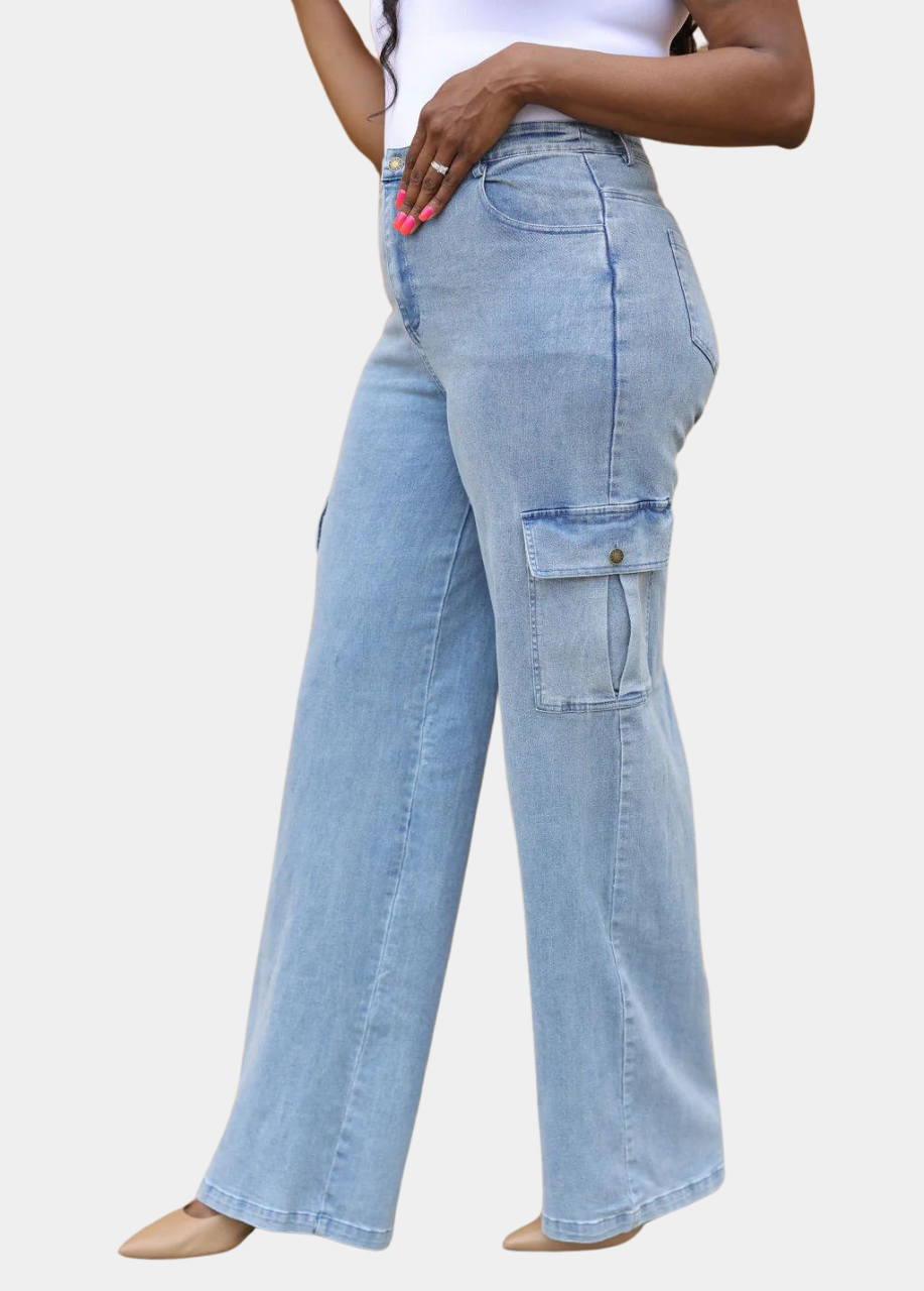 Tall Denim Cargo Jeans