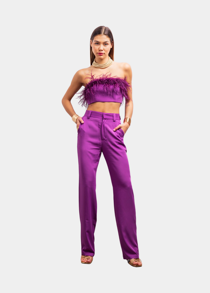 Feel The Love Pants in Purple