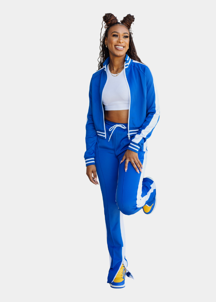 Tall Blue/White Tracksuit