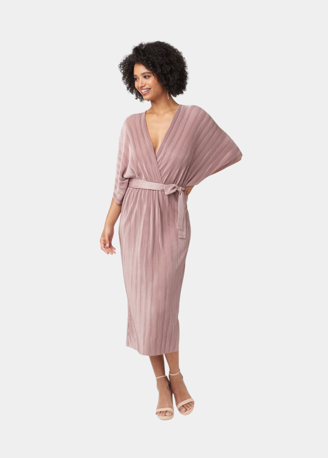 Tall Valerie Pleated Midi Dress