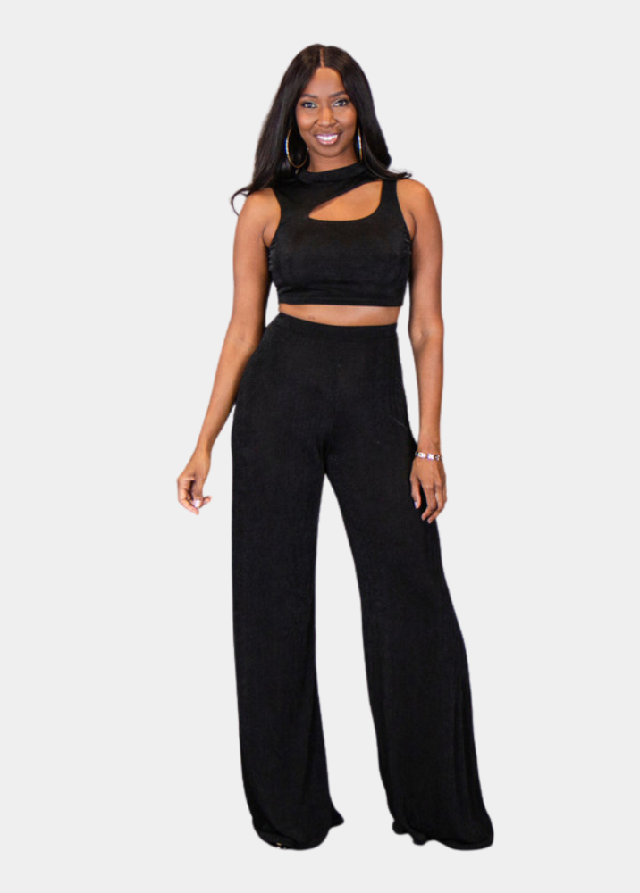 Chantel Pant Set - Black