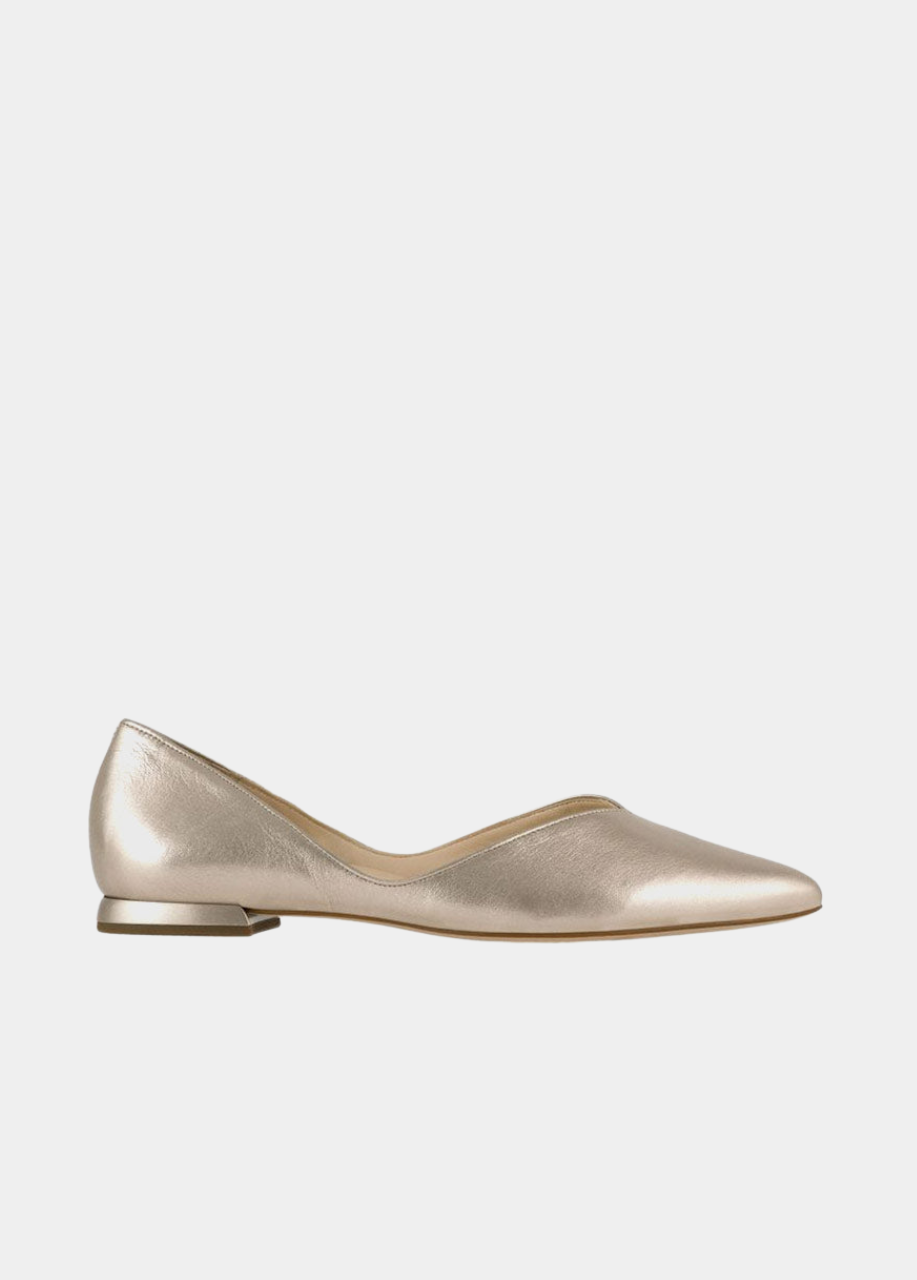 Hogl Chic Metallic Gold Flats