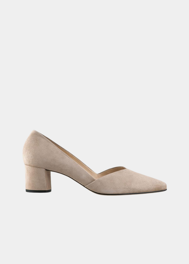 Hogl Premium Taupe Sweetheart Block Heels