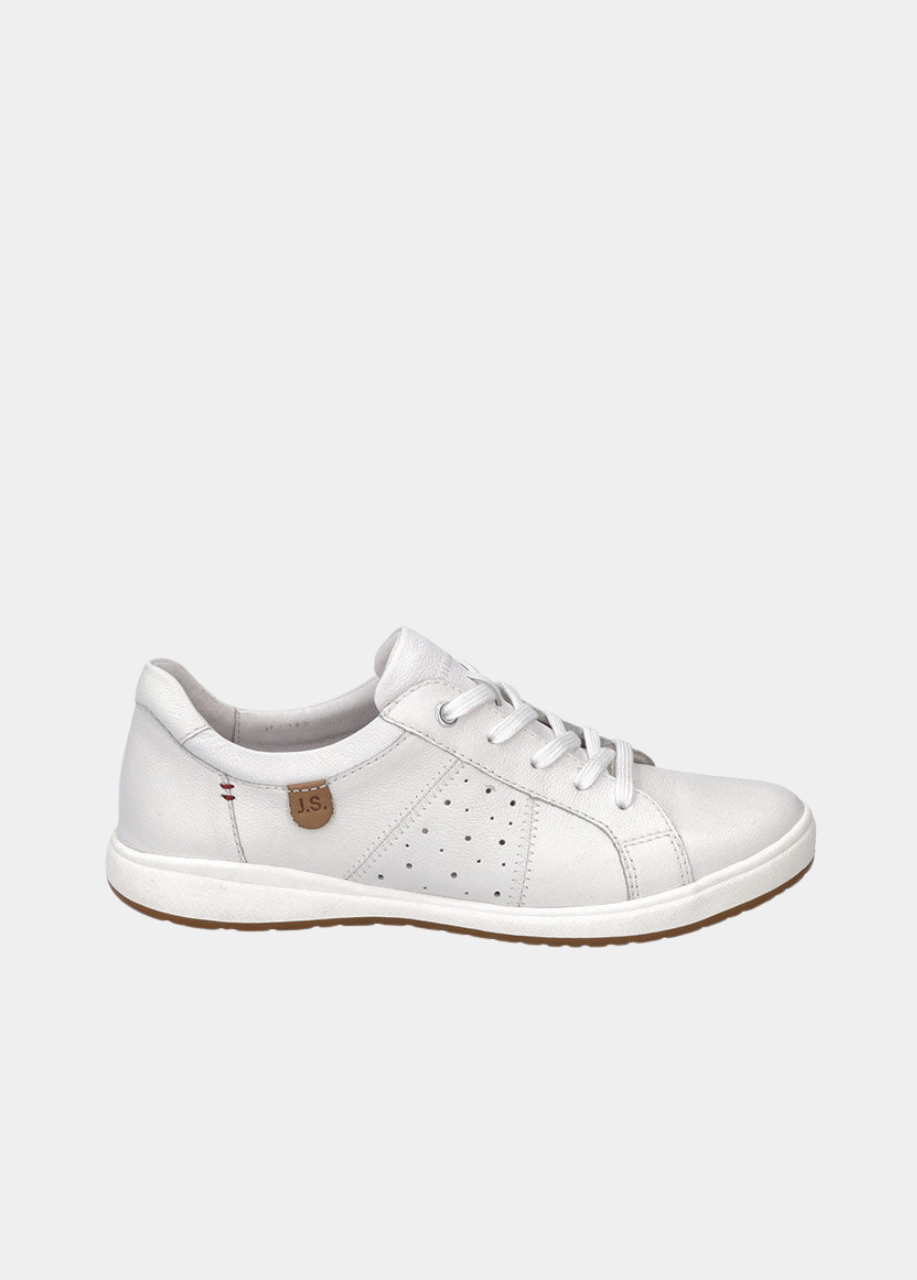 Josef Seibel Casual White Leather Trainer