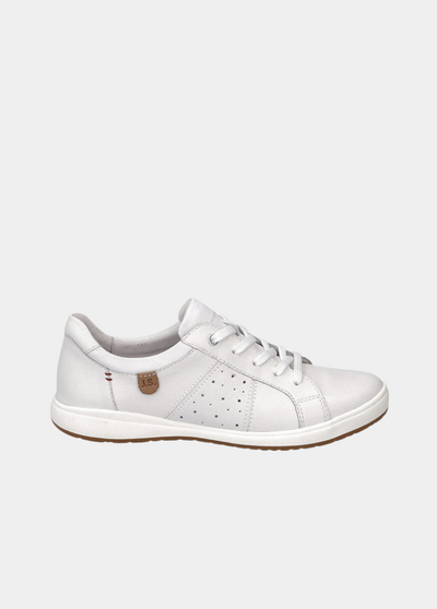 Josef Seibel Casual White Leather Trainer