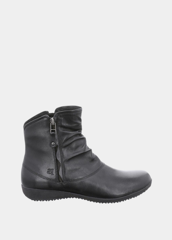 Josef Seibel Stylish Black Leather Slouch Boots