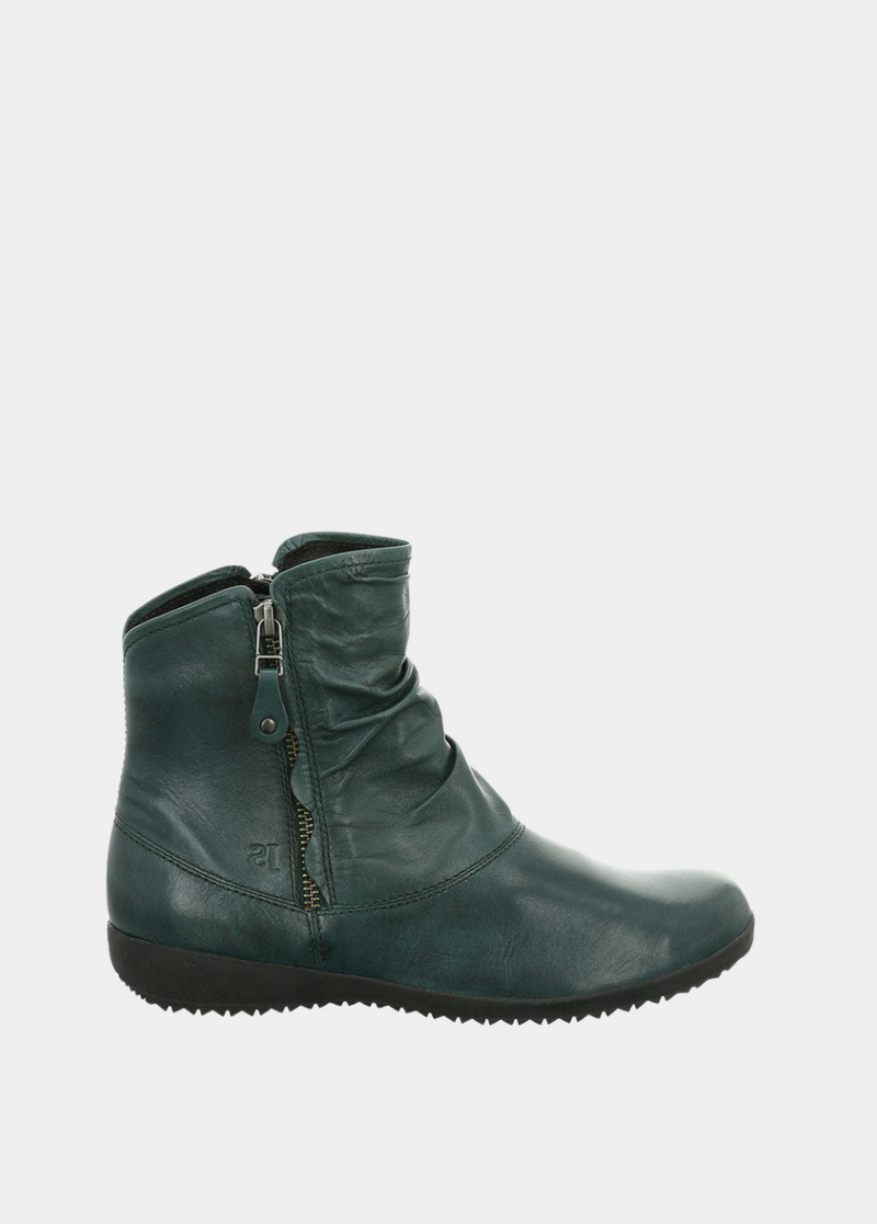 Josef Seibel Stylish Petrol Blue Leather Slouch Boots