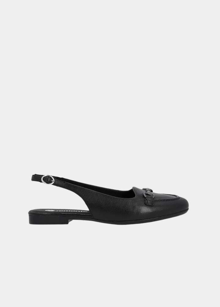 Remonte Pretty Black Slingback Flats