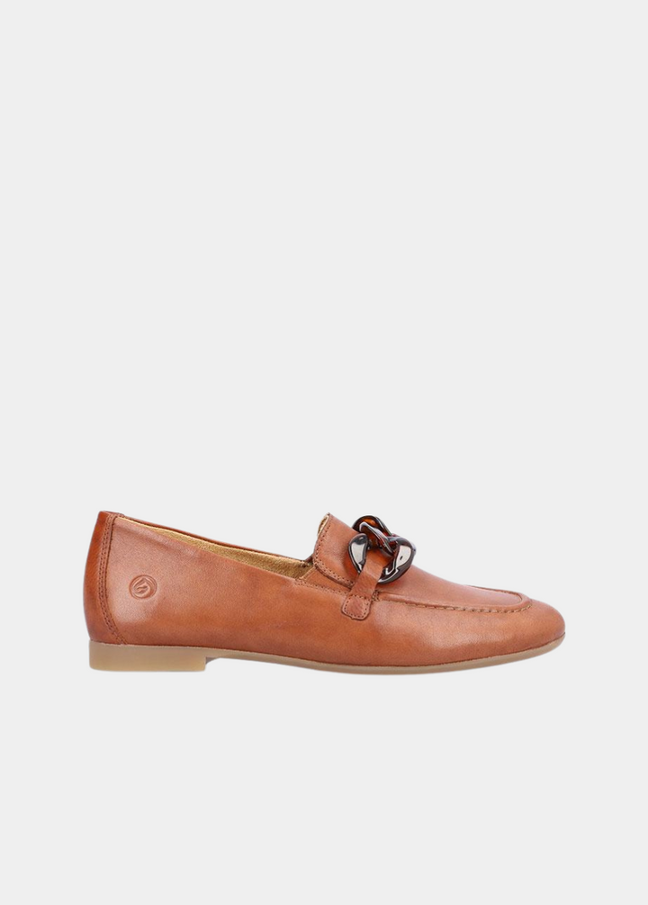 Remonte Stylish Brown Leather Slip On Shoe