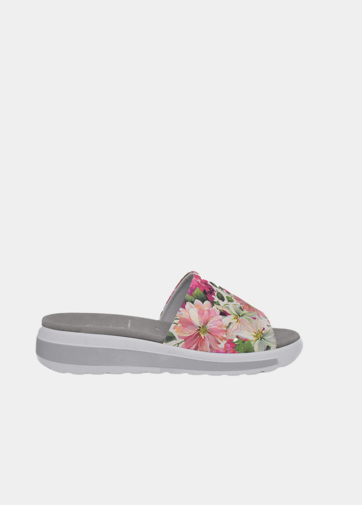 Semler Pretty Pink Floral Slip on Sandals