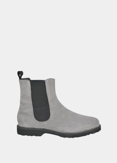 Sioux Premium Light Grey Suede Ankle Boots