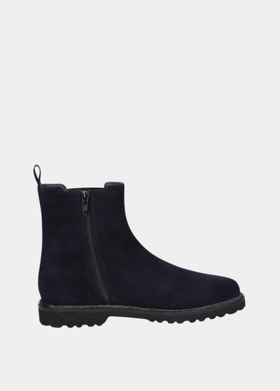 Sioux Premium Navy Suede Ankle Boots