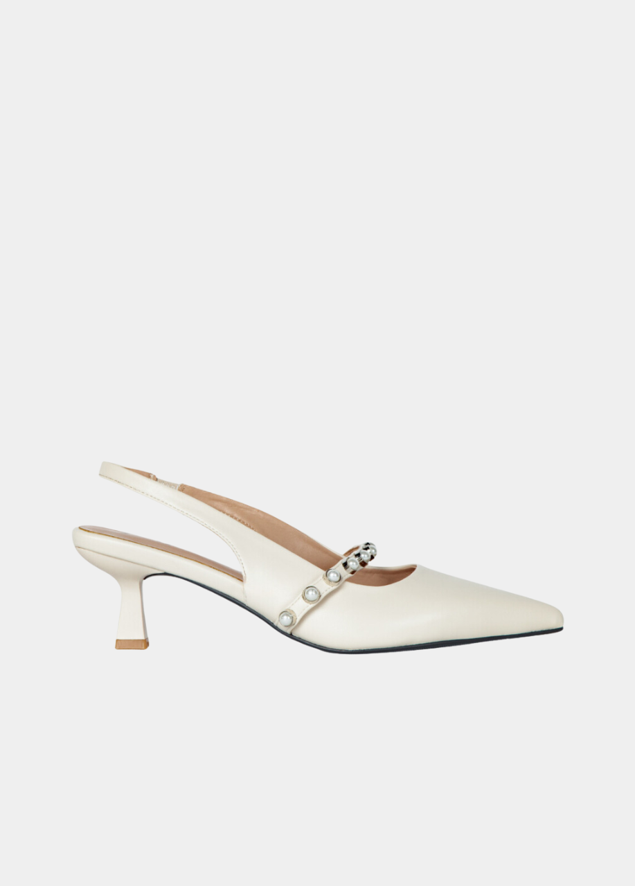 Sophia Slingback Pumps Ivory